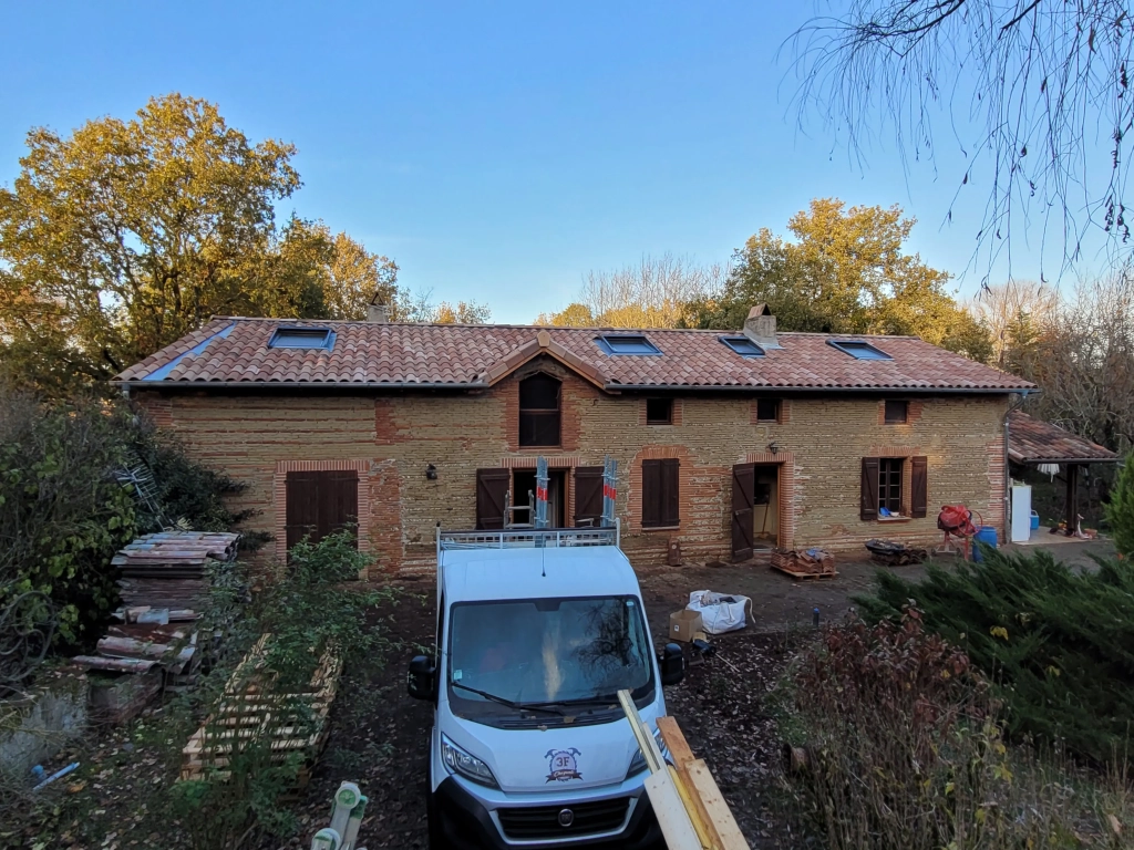 Rénovation complète d'une toiture à Saint Lieux les Lavaur