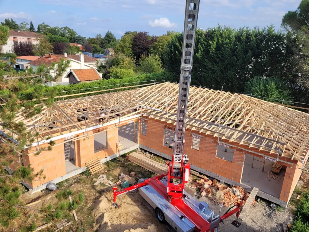 Levage d'une charpente industrielle à GAILLAC